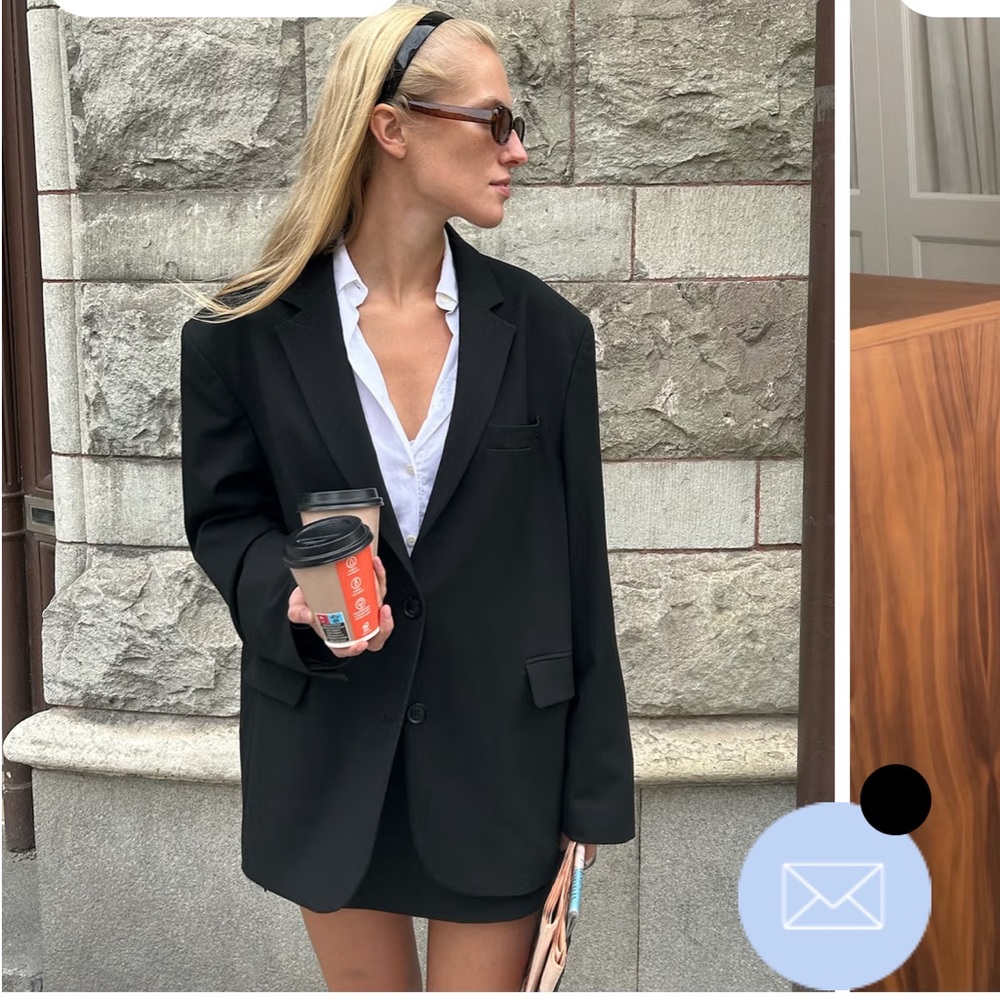 Djerf Avenue forever black blazer